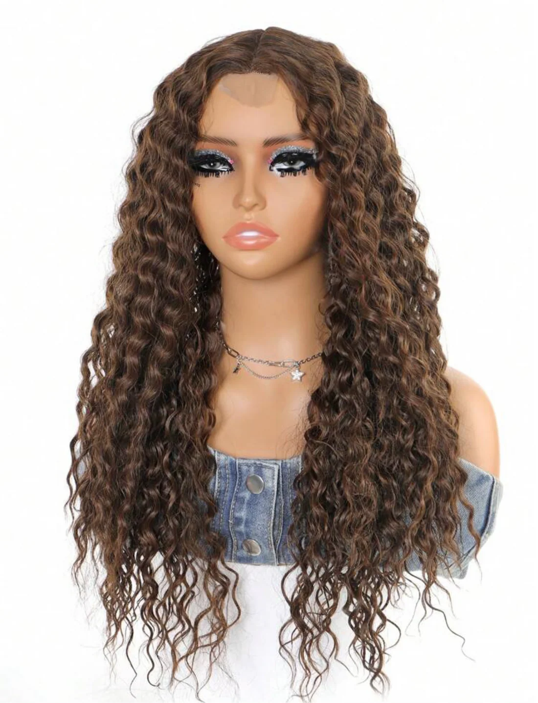 Kinky Curly - Synthetic Lace-Front Wig 22"