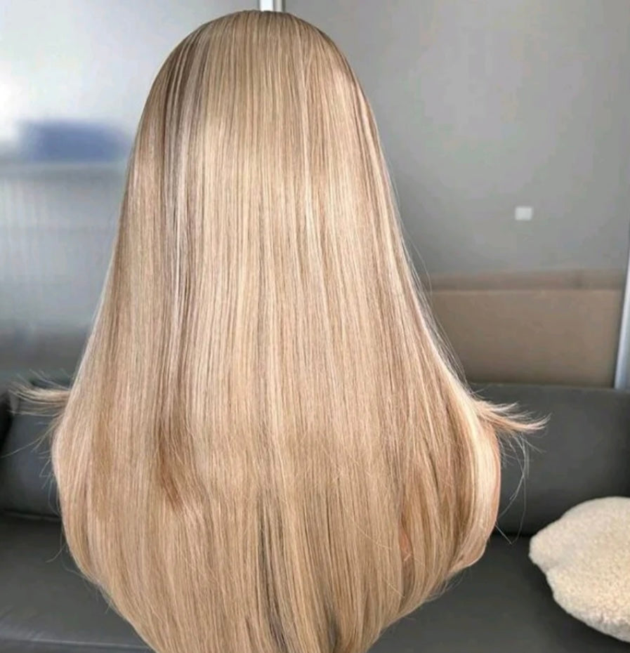 Blond Balayage Luxe - Human Blend Wig 18"