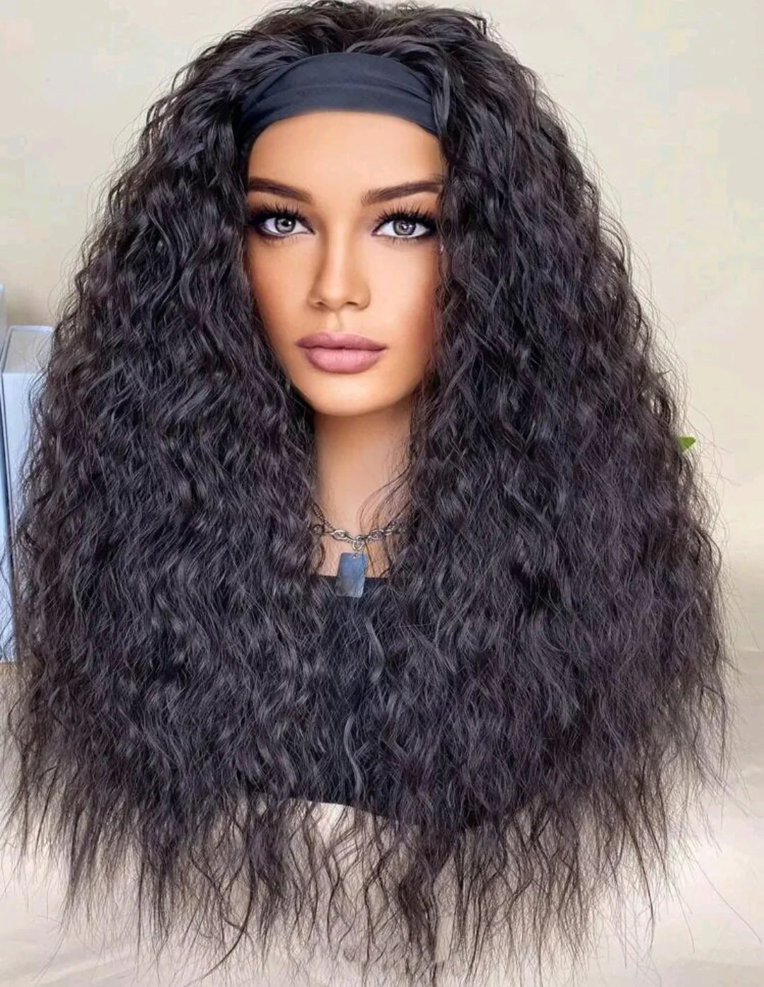 Water Wave Luxe - Headband Human Blend Wig 20"