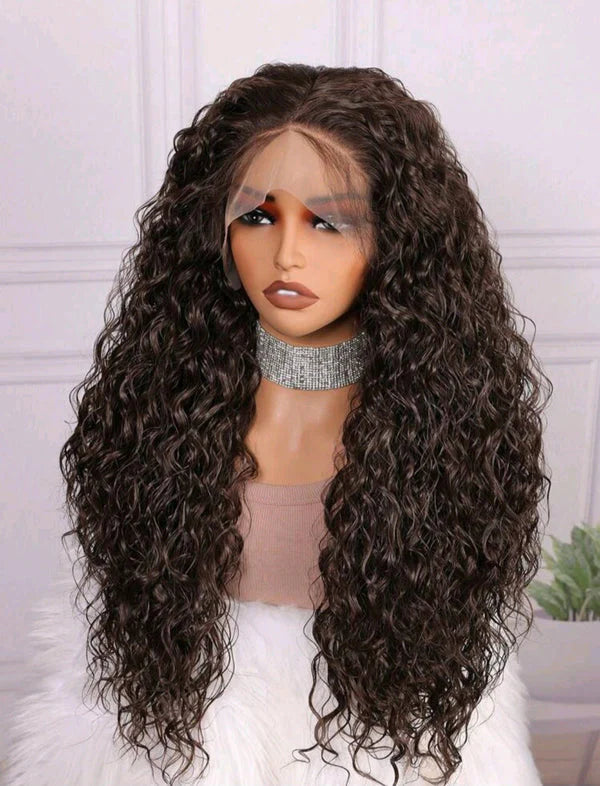 Brown Luxe Loft - Human Blend Wig 28"
